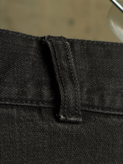 Gareth Pugh AW10-11 Charcoal Grey Back Frayed Skirt Layered Skinny Denim
