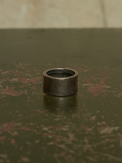 GOTI Oxidized .925 Silver Round Signet Ring