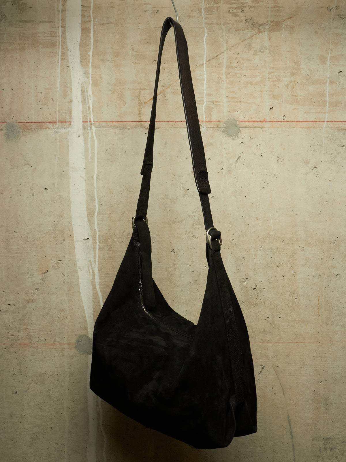 GUIDI 2010s 'Q15' Black Reverse Full-grain Horse Leather Weekender Bag