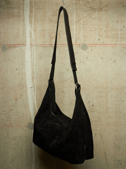 GUIDI 2010s 'Q15' Black Reverse Full-grain Horse Leather Weekender Bag