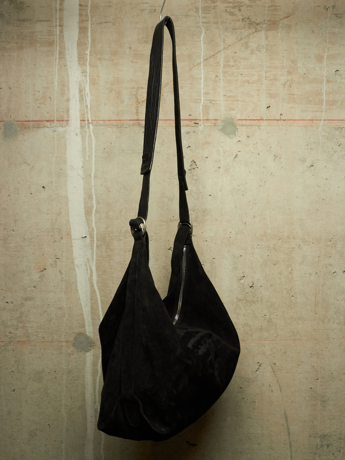 GUIDI 2010s 'Q15' Black Reverse Full-grain Horse Leather Weekender Bag