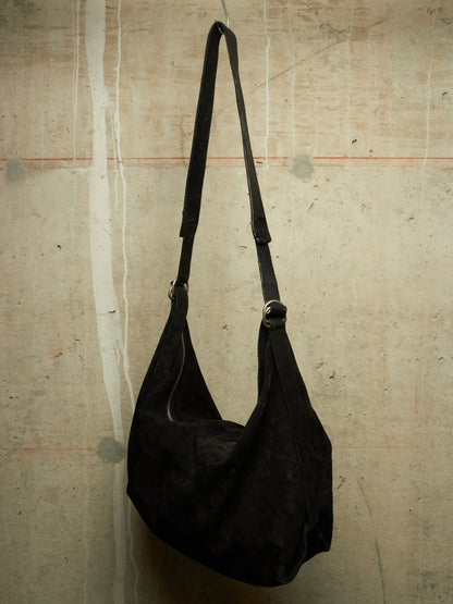 GUIDI 2010s 'Q15' Black Reverse Full-grain Horse Leather Weekender Bag