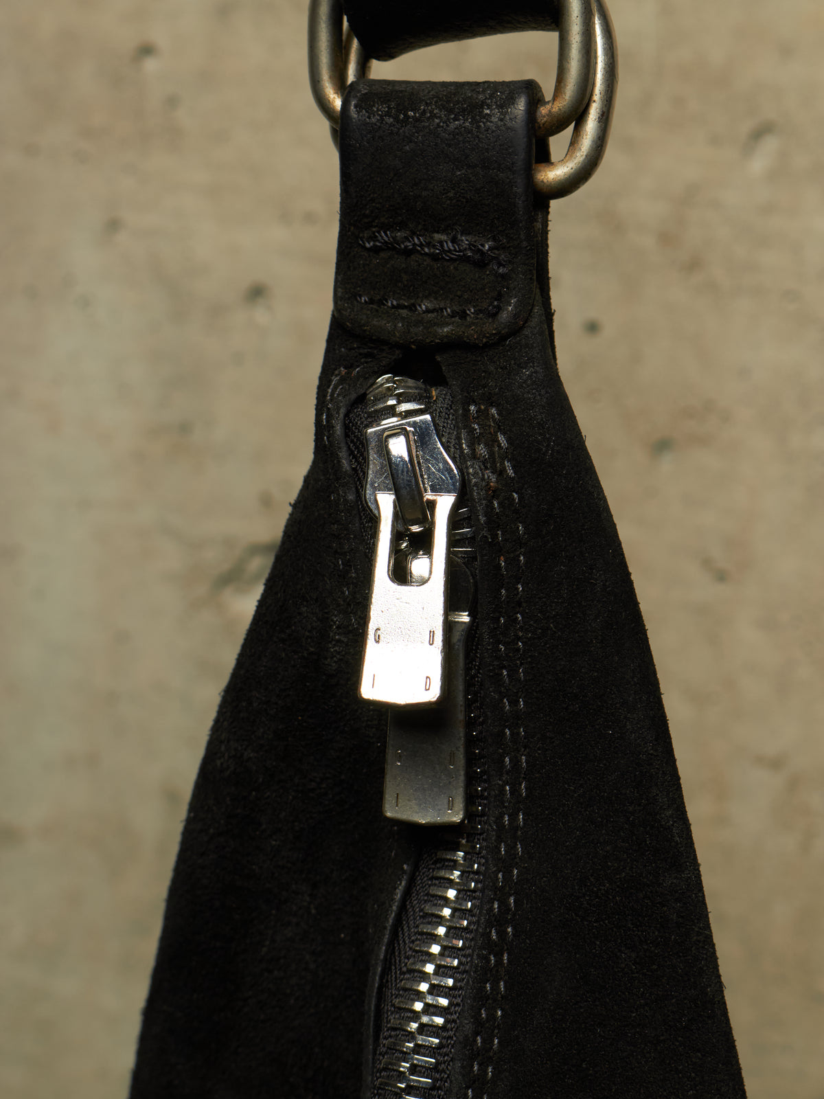 GUIDI 2010s 'Q15' Black Reverse Full-grain Horse Leather Weekender Bag