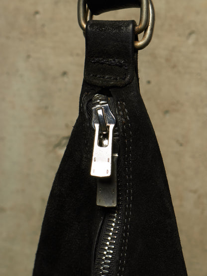 GUIDI 2010s 'Q15' Black Reverse Full-grain Horse Leather Weekender Bag