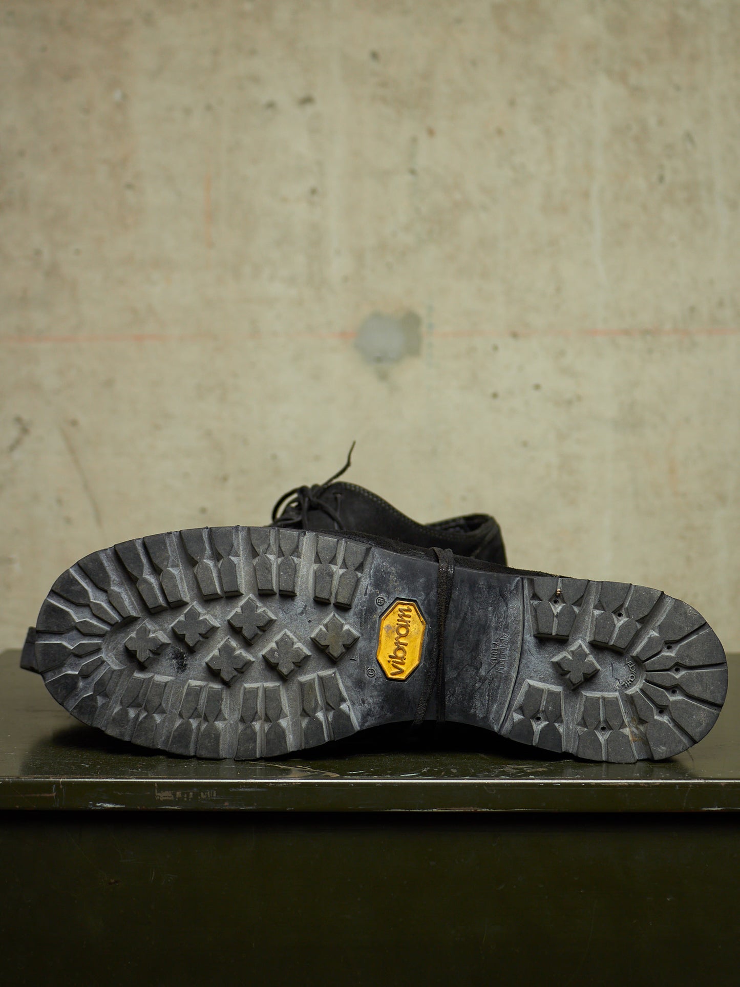 GUIDI '792V' Full-grain Reverse Horse Leather Derbies
