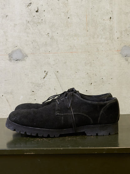 GUIDI '792V' Full-grain Reverse Horse Leather Derbies