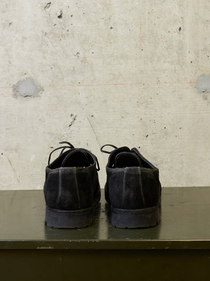 GUIDI '792V' Full-grain Reverse Horse Leather Derbies