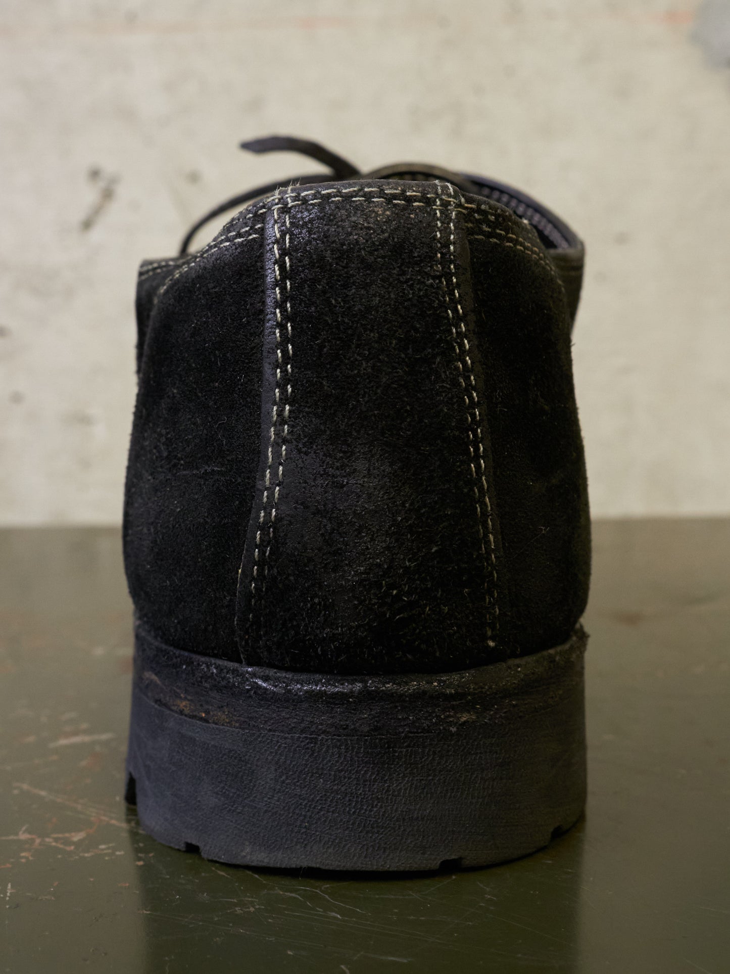 GUIDI '792V' Full-grain Reverse Horse Leather Derbies
