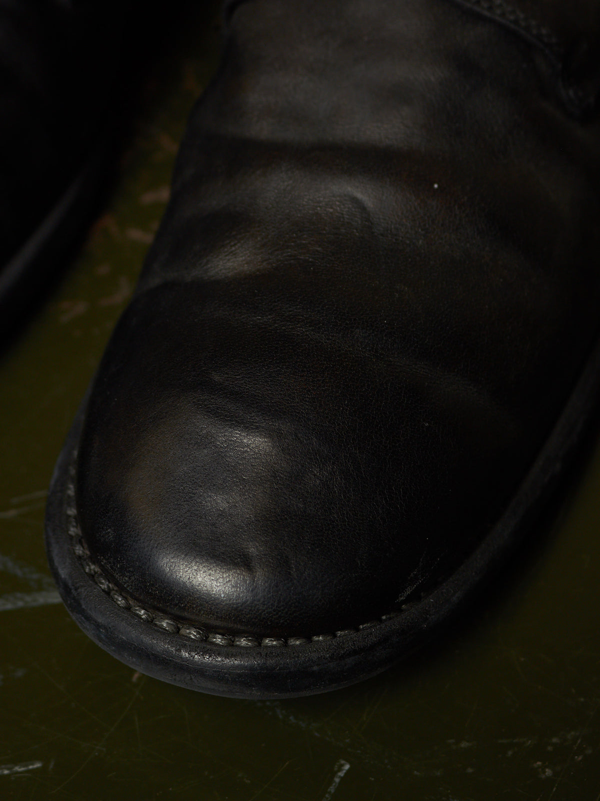 GUIDI '994' Black Full-grain Horse Leather Desert Ankle Boots