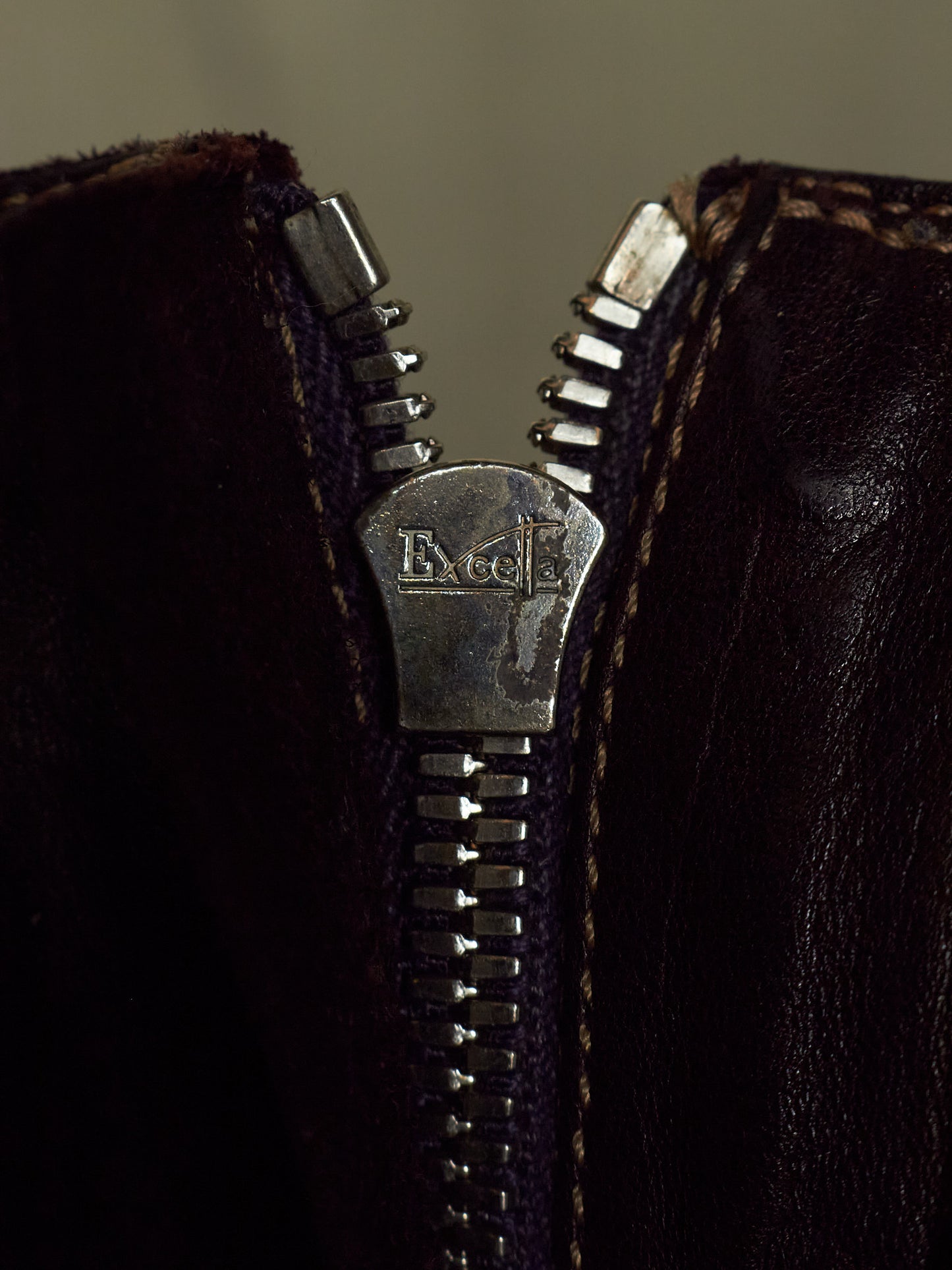 GUIDI x Amanojak AW23-24 '525V P151T' Dark Aubergine Chunky Dual Front Zip Horse Leather Boots