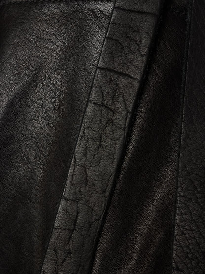 GUIDI 'DBP06' Black Full-grain Horse Leather 2 Zip Backpack