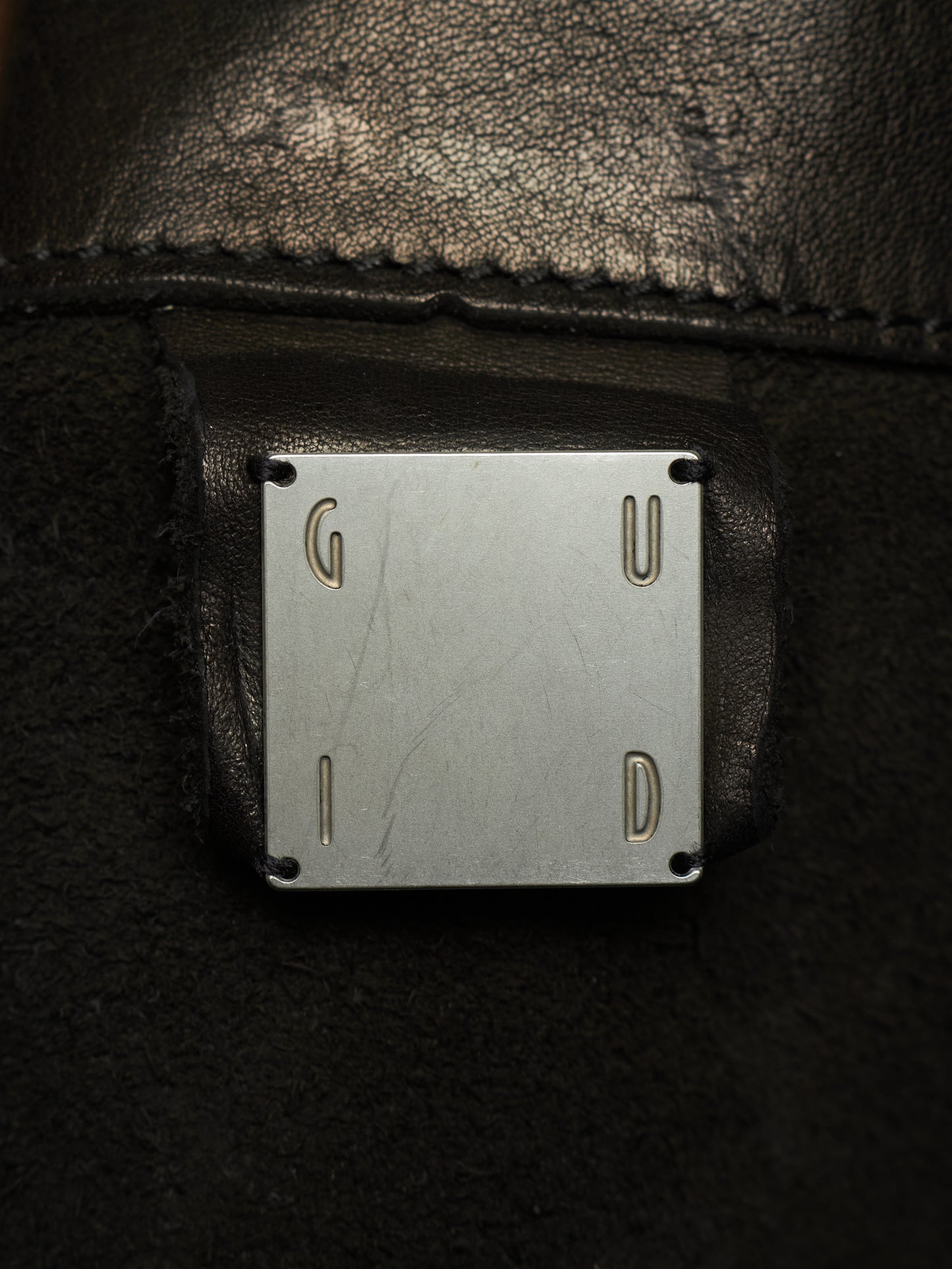 GUIDI 'DBP06' Black Full-grain Horse Leather 2 Zip Backpack