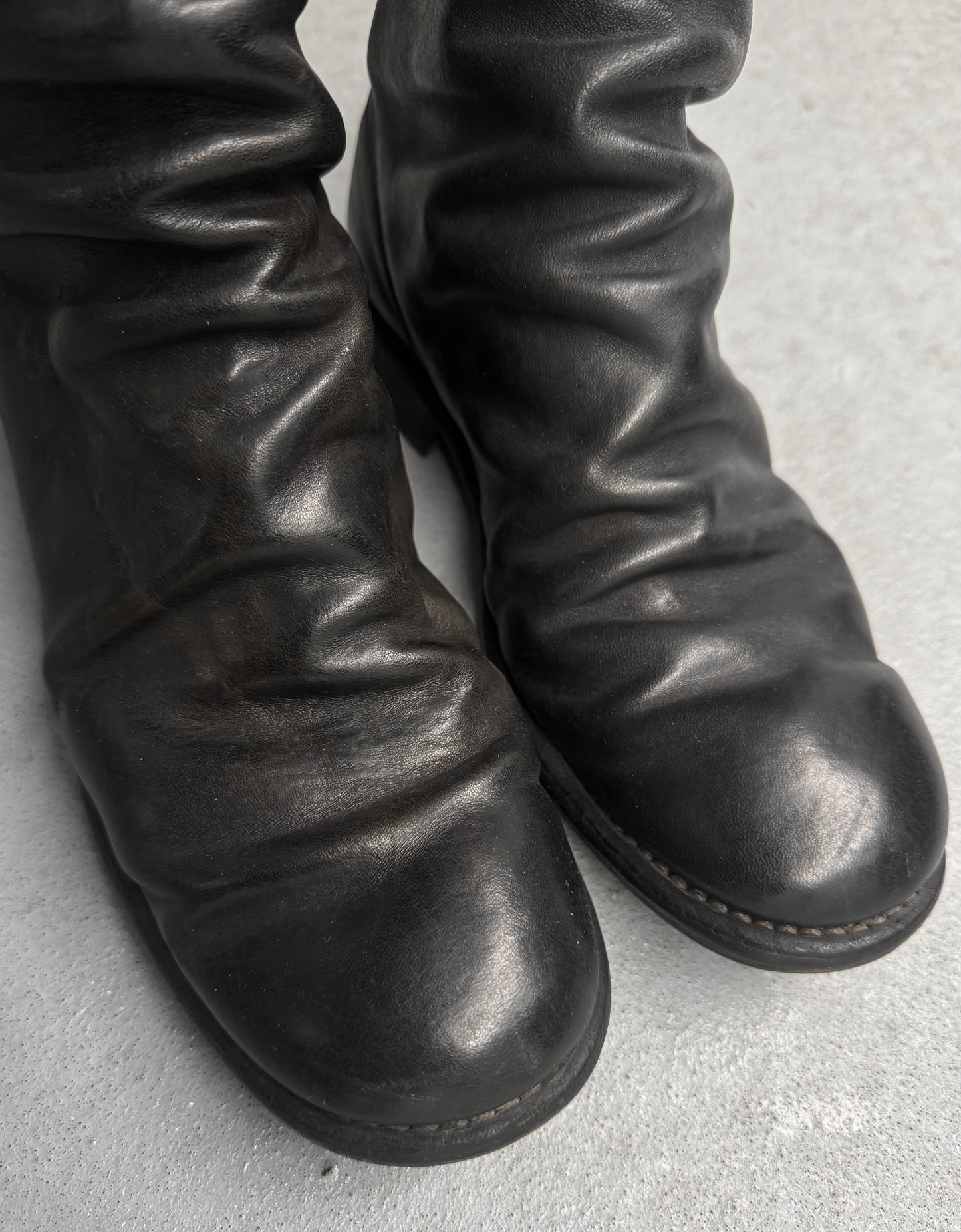 GUIDI ‘988’ Classic Horse Leather Back Zip Boots