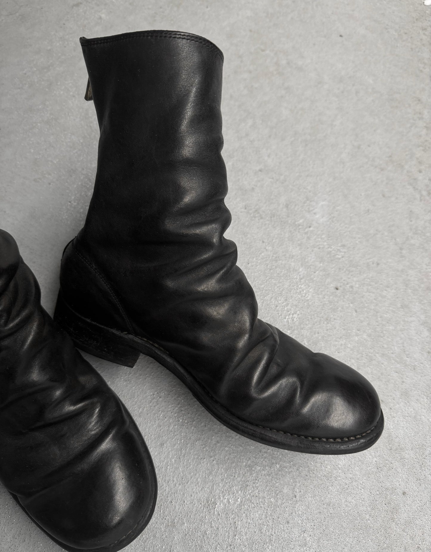 GUIDI ‘988’ Classic Horse Leather Back Zip Boots
