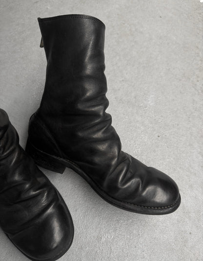 GUIDI ‘988’ Classic Horse Leather Back Zip Boots