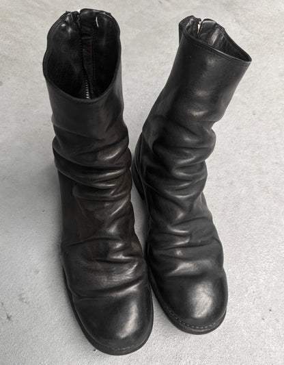 GUIDI ‘988’ Classic Horse Leather Back Zip Boots