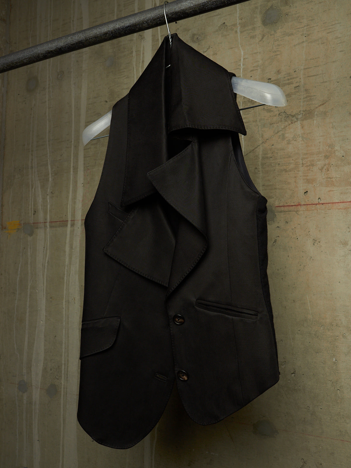 IfSixWasNine Early 00s 'NO. JK-PAPILLON/NS 677D' Asymmetric Pointed Collared Vest