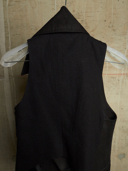 IfSixWasNine Early 00s 'NO. JK-PAPILLON/NS 677D' Asymmetric Pointed Collared Vest