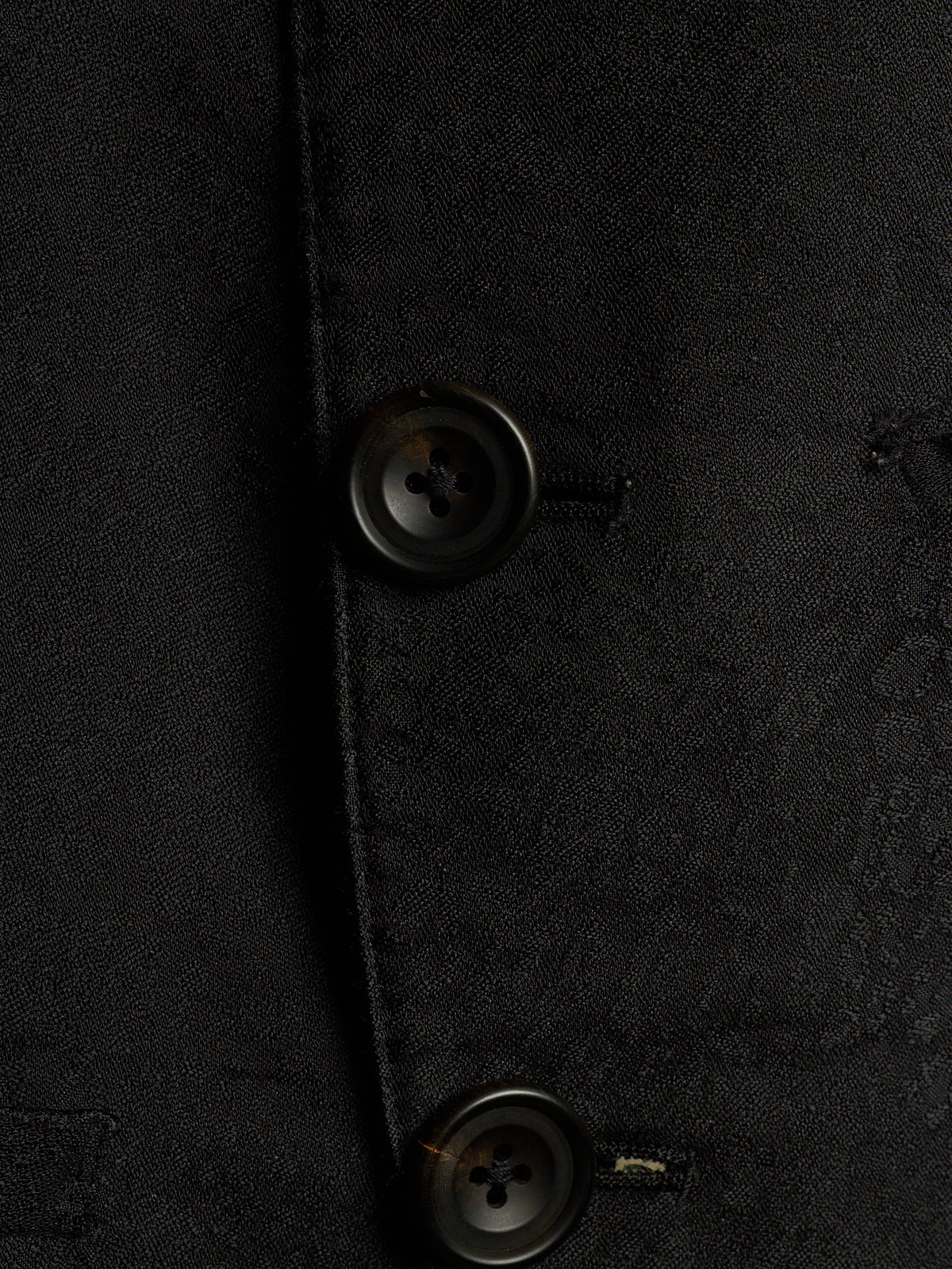IfSixWasNine Early 00s 'NO. SLIP VEST/M 6121GK' Black Jacquard Vest