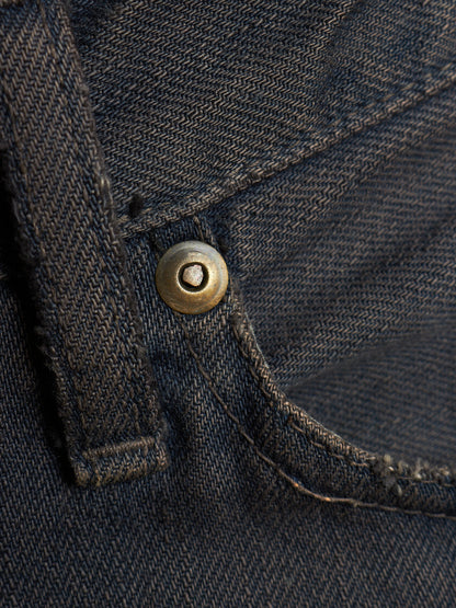 IfSixWasNine Early 00s 'NO. MUD MAX/SBCM 0305ADK' Distressed Flared Denim