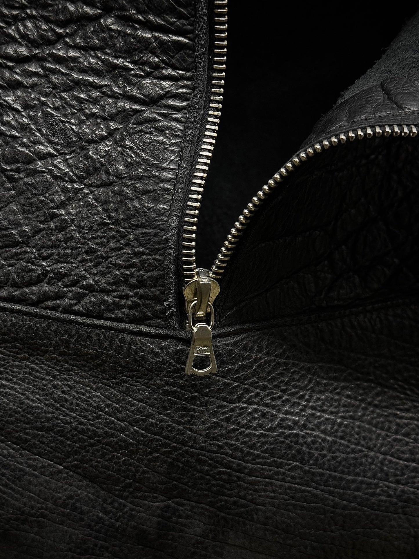 m.a+ by Maurizio Amadei 00s Bison Leather Square Patchwork Utility Bag