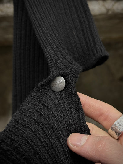 Rick Owens AW25 "CONCORDIANS" Virgin Wool Rib Knit Arm Warmers detail | DRIEW GARMENTS