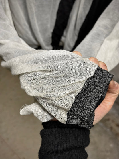 Rick Owens SS17 "WALRUS" Double Layer Multi Striped Long-sleeves detail | DRIEW GARMENTS