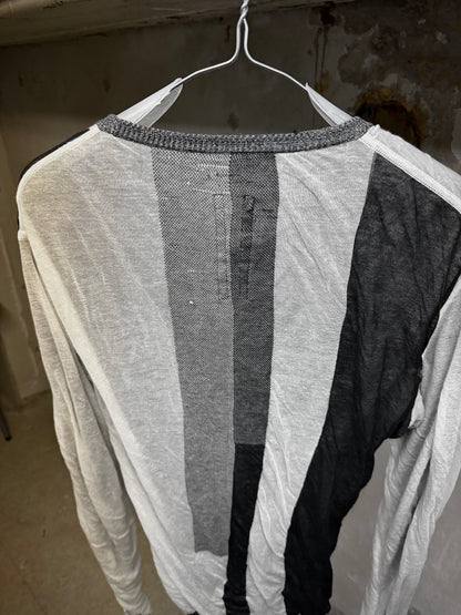 Rick Owens SS17 "WALRUS" Double Layer Multi Striped Long-sleeves detail | DRIEW GARMENTS