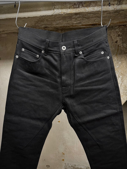 Rick Owens DRKSHDW AW23 "LUXOR" 16oz Japanese Selvedge 'Detroit Cut' Denim detail | DRIEW GARMENTS