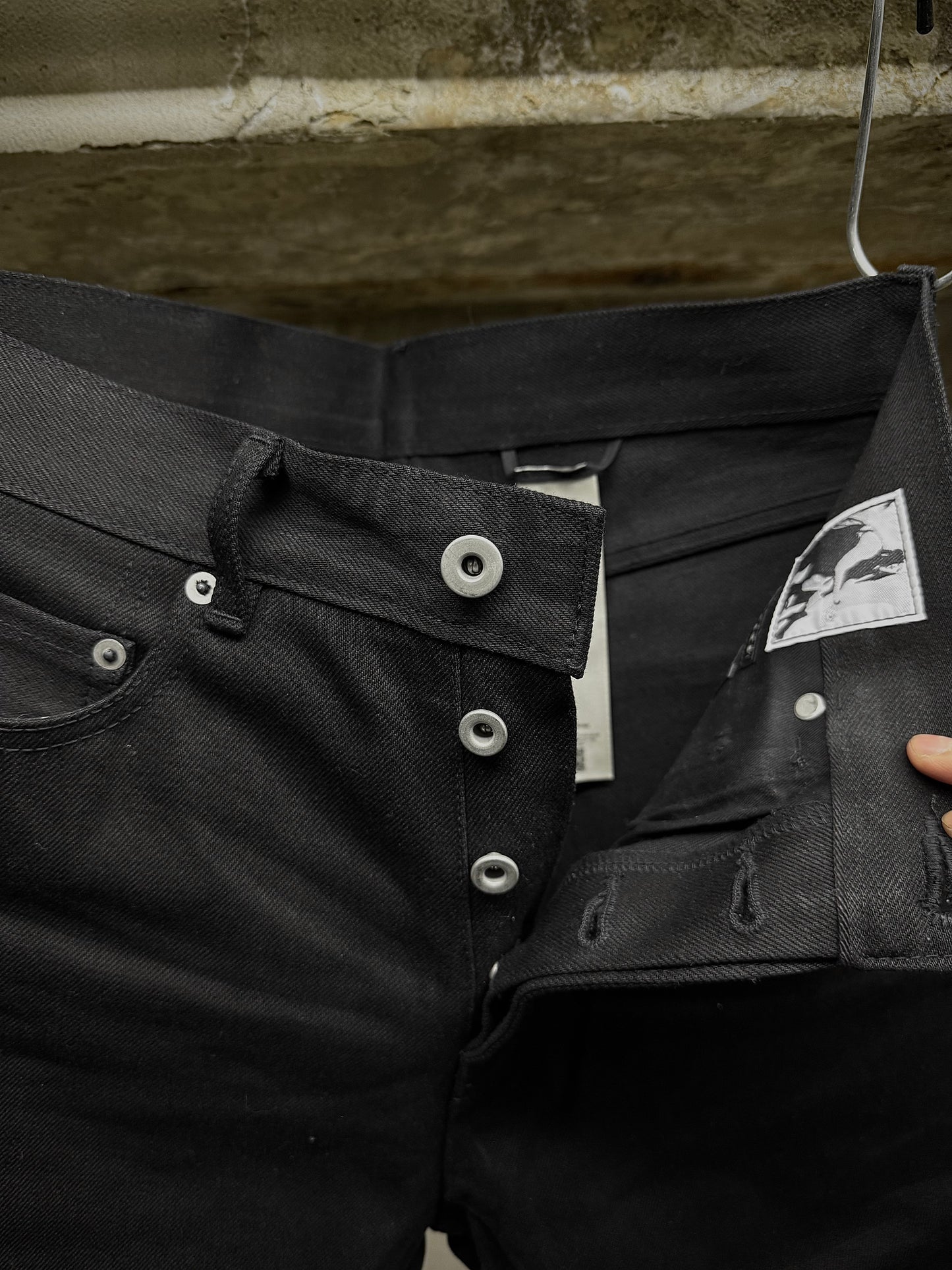Rick Owens DRKSHDW AW23 "LUXOR" 16oz Japanese Selvedge 'Detroit Cut' Denim detail | DRIEW GARMENTS