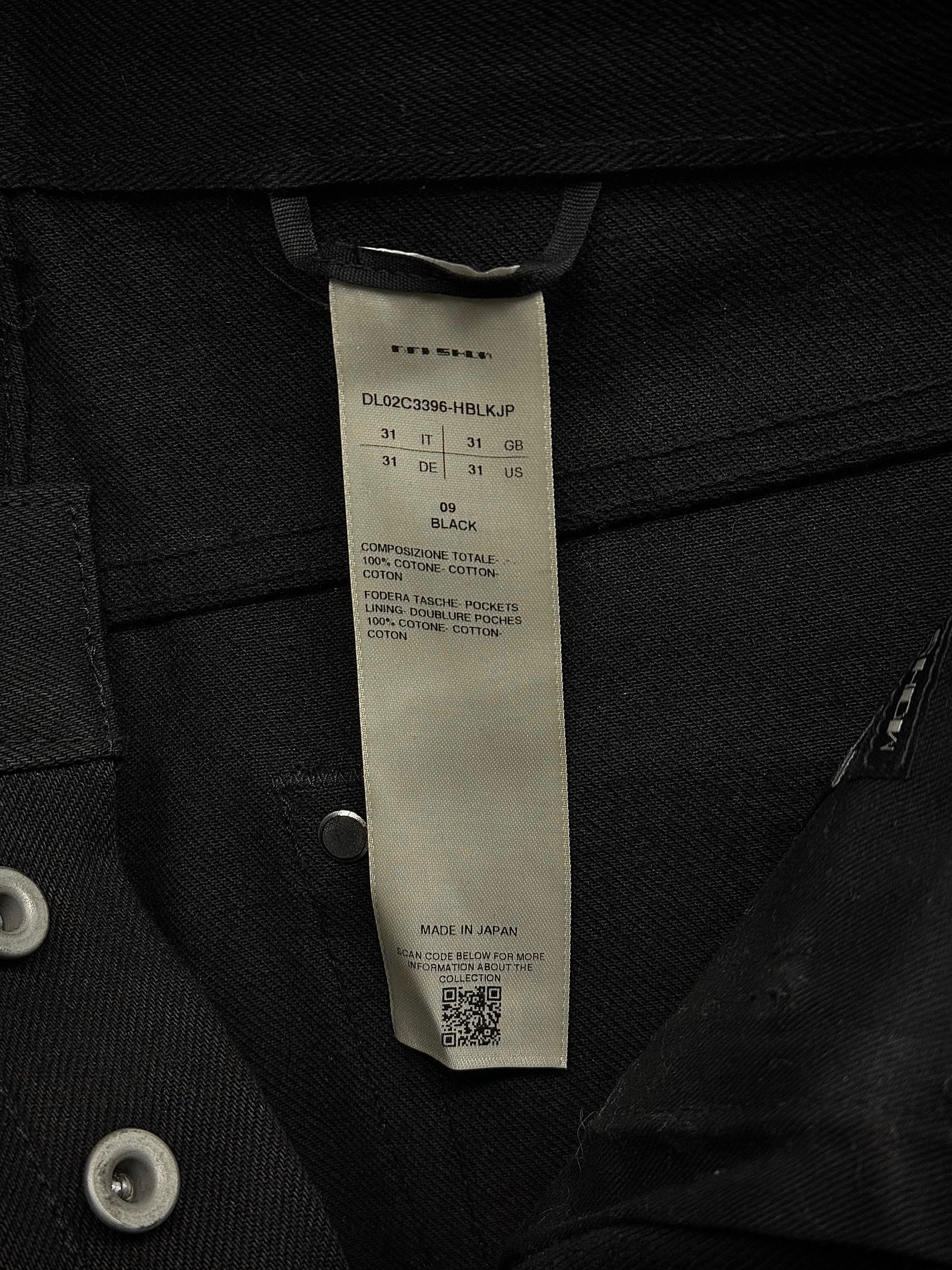 Rick Owens DRKSHDW AW23 "LUXOR" 16oz Japanese Selvedge 'Detroit Cut' Denim detail | DRIEW GARMENTS