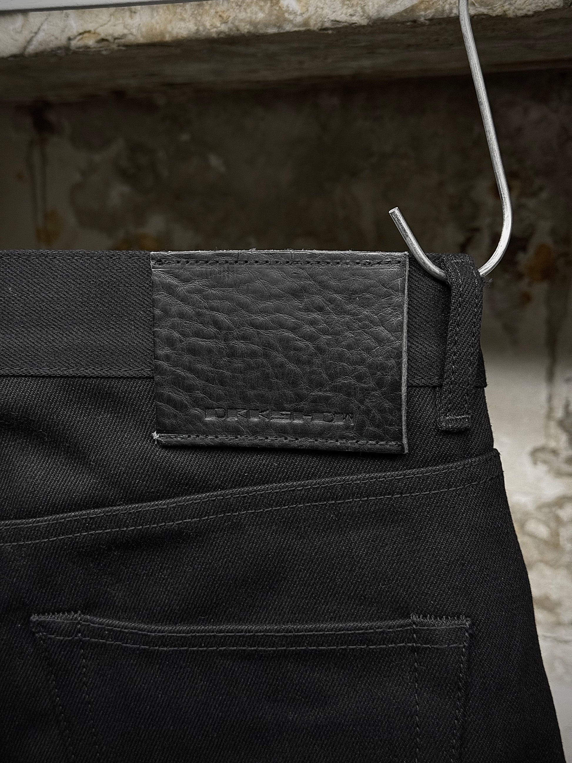 Rick Owens DRKSHDW AW23 "LUXOR" 16oz Japanese Selvedge 'Detroit Cut' Denim detail | DRIEW GARMENTS