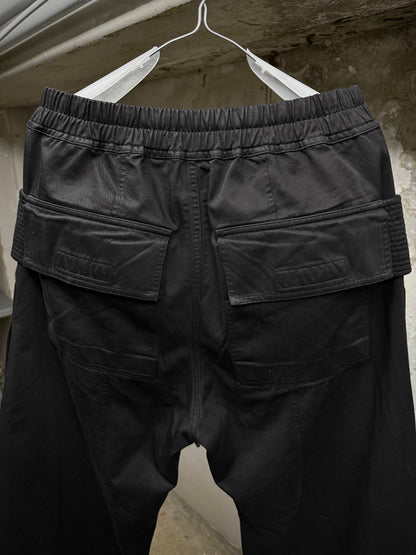 Rick Owens DRKSHDW AW24 "PORTERVILLE" Creatch Wide Cargo Pants detail | DRIEW GARMENTS