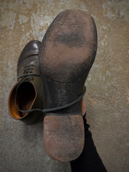 m_moriabc by Maurizio Altieri Goodyear Hand Welted Brown Horween Shell Cordovan Derbies