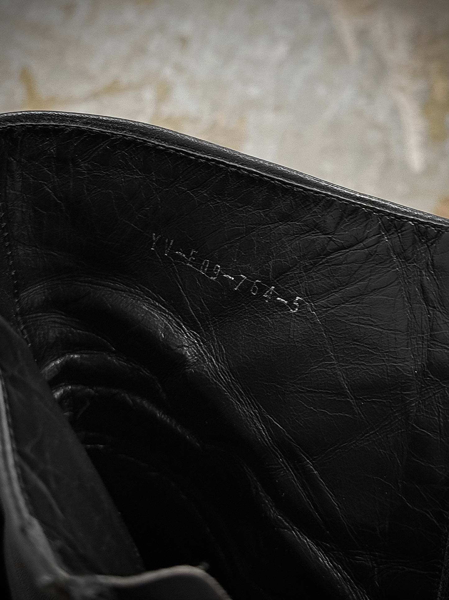 Yohji Yamamoto Y's by Yohji Yamamoto SS09 Lace-Up Back Zip Hybrid Calf Leather Boots detail | DRIEW GARMENTS