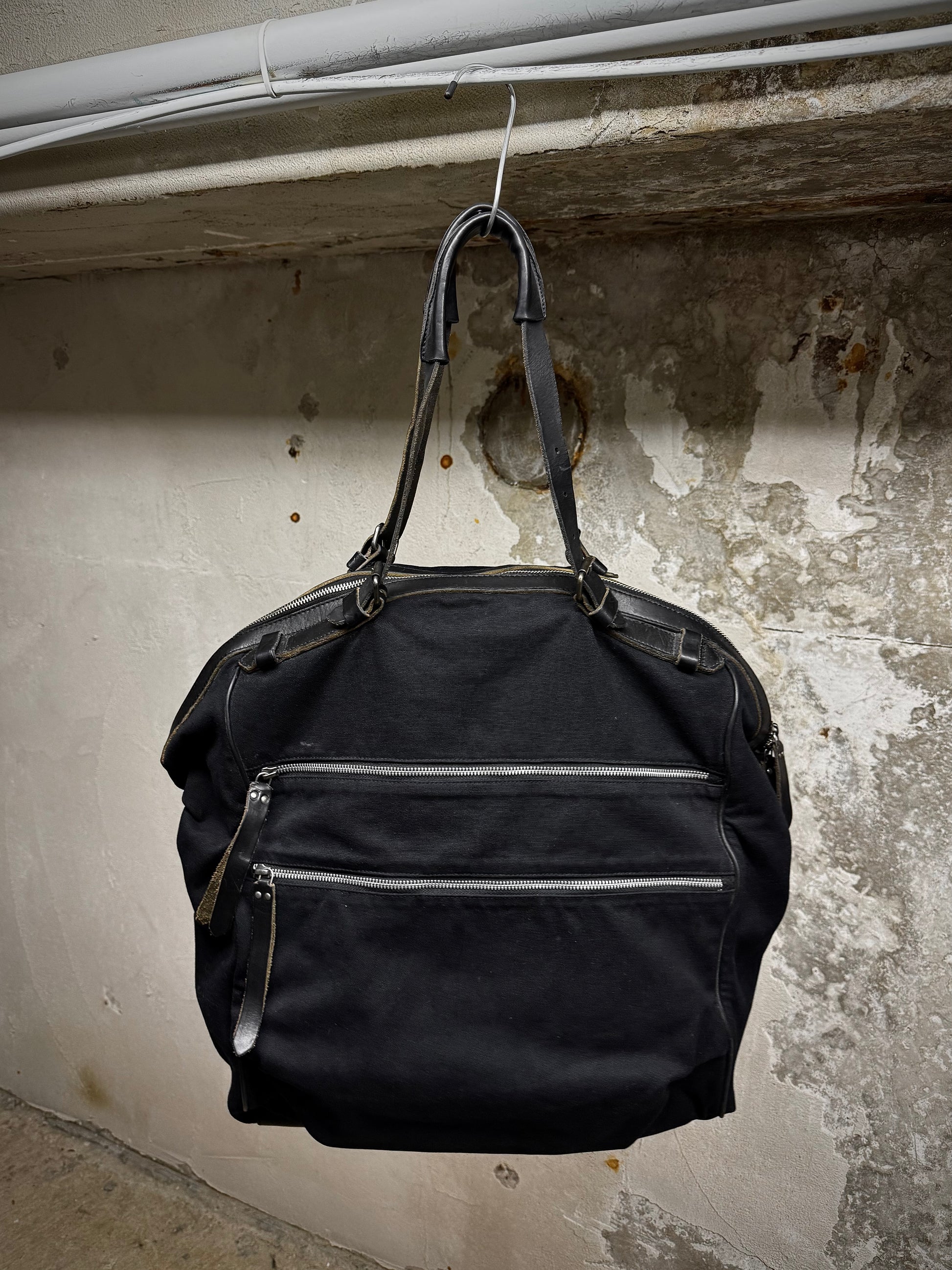 Dries Van Noten Early 00s Multi-Zip Duck Canvas Bag | Archive Fashion Toronto