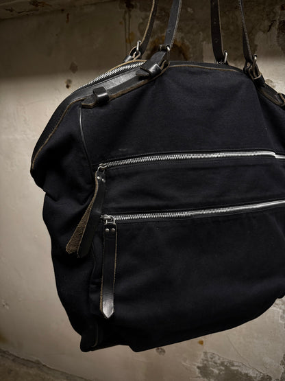 Dries Van Noten Early 00s Multi-Zip Duck Canvas Bag detail | DRIEW GARMENTS