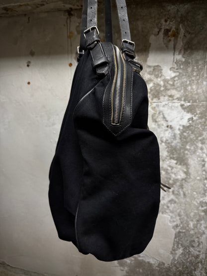 Dries Van Noten Early 00s Multi-Zip Duck Canvas Bag detail | DRIEW GARMENTS