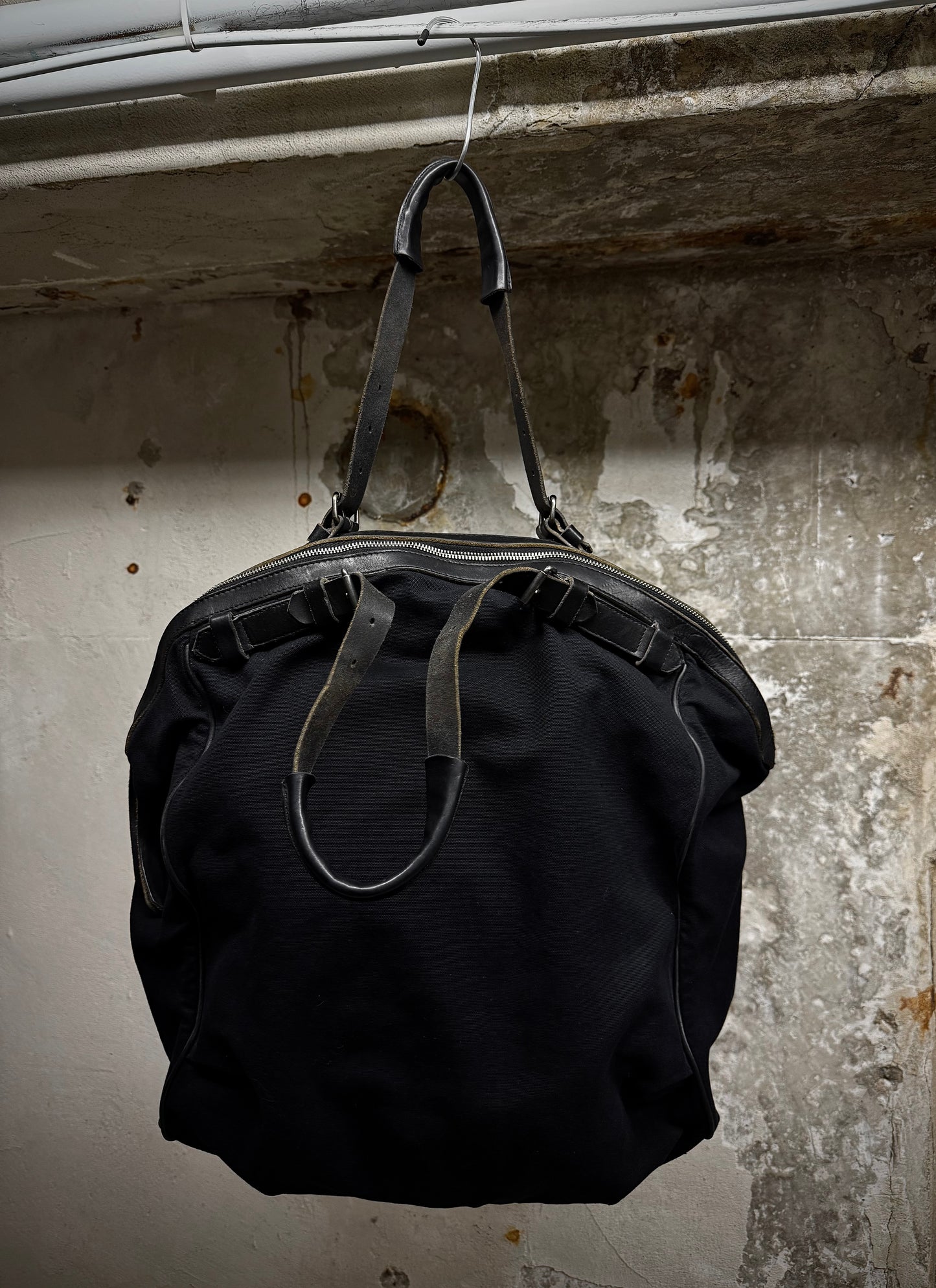 Dries Van Noten Early 00s Multi-Zip Duck Canvas Bag detail | DRIEW GARMENTS