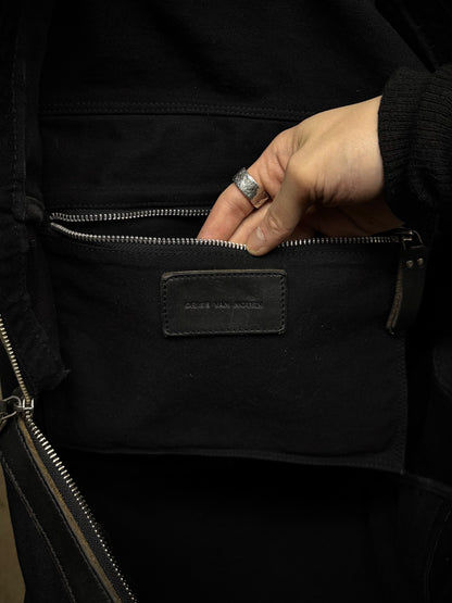 Dries Van Noten Early 00s Multi-Zip Duck Canvas Bag detail | DRIEW GARMENTS