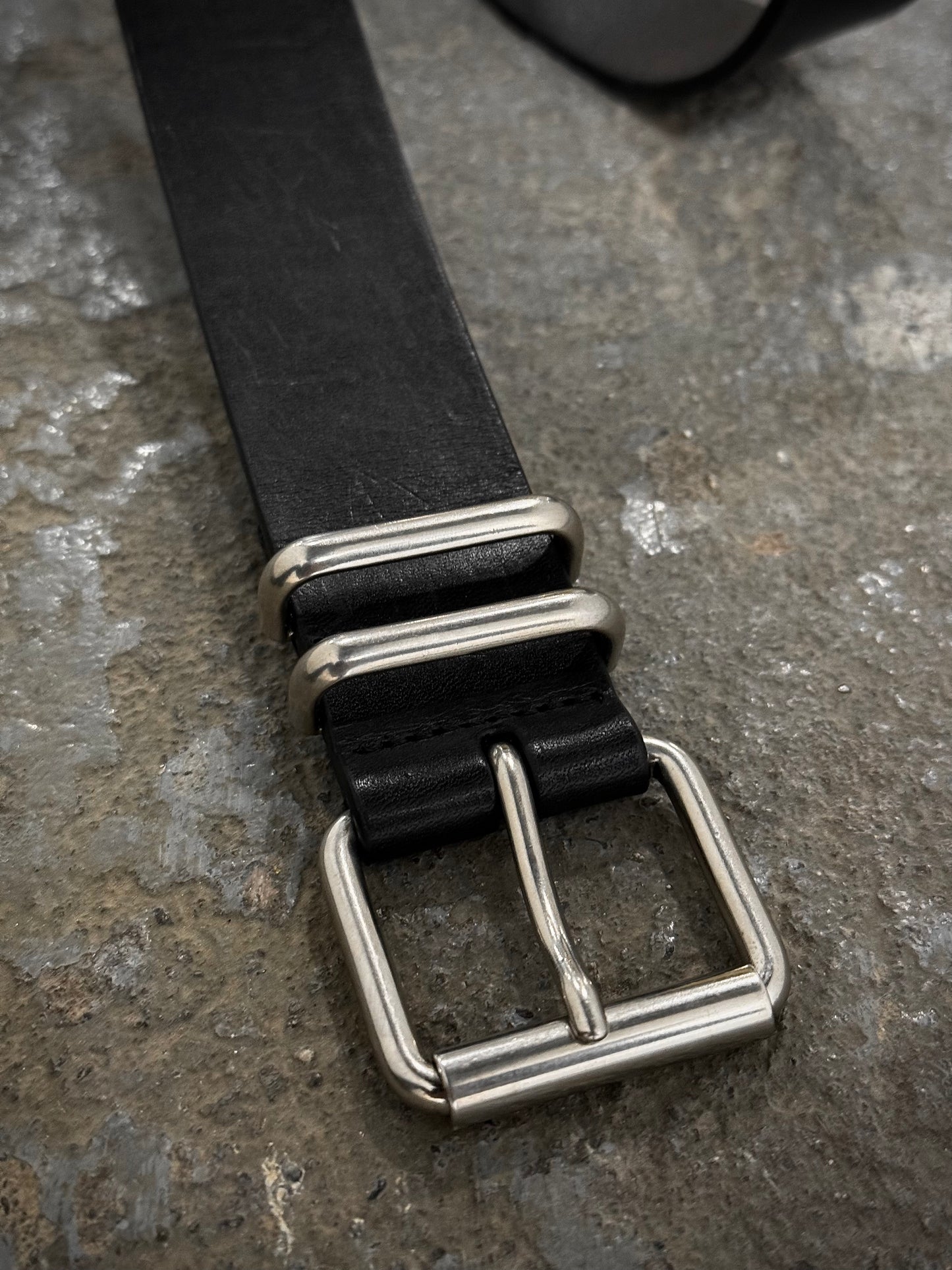 Dries Van Noten AW20 Studded Metal Leather Belt detail | DRIEW GARMENTS