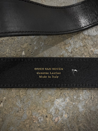 Dries Van Noten AW20 Studded Metal Leather Belt detail | DRIEW GARMENTS