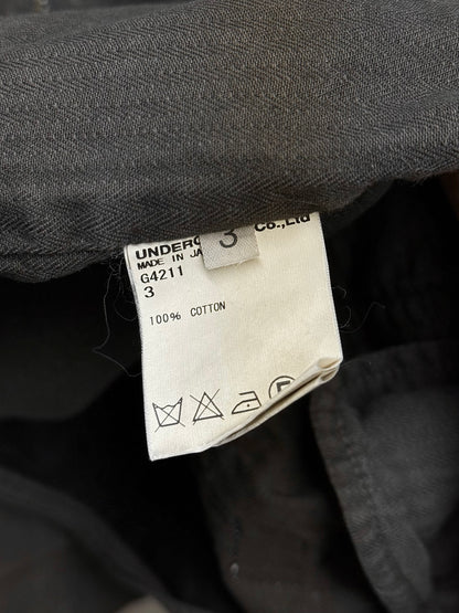 UNDERCOVER SS11 "UNDERMAN" Light Grey Herringbone Military Shirt Jacket