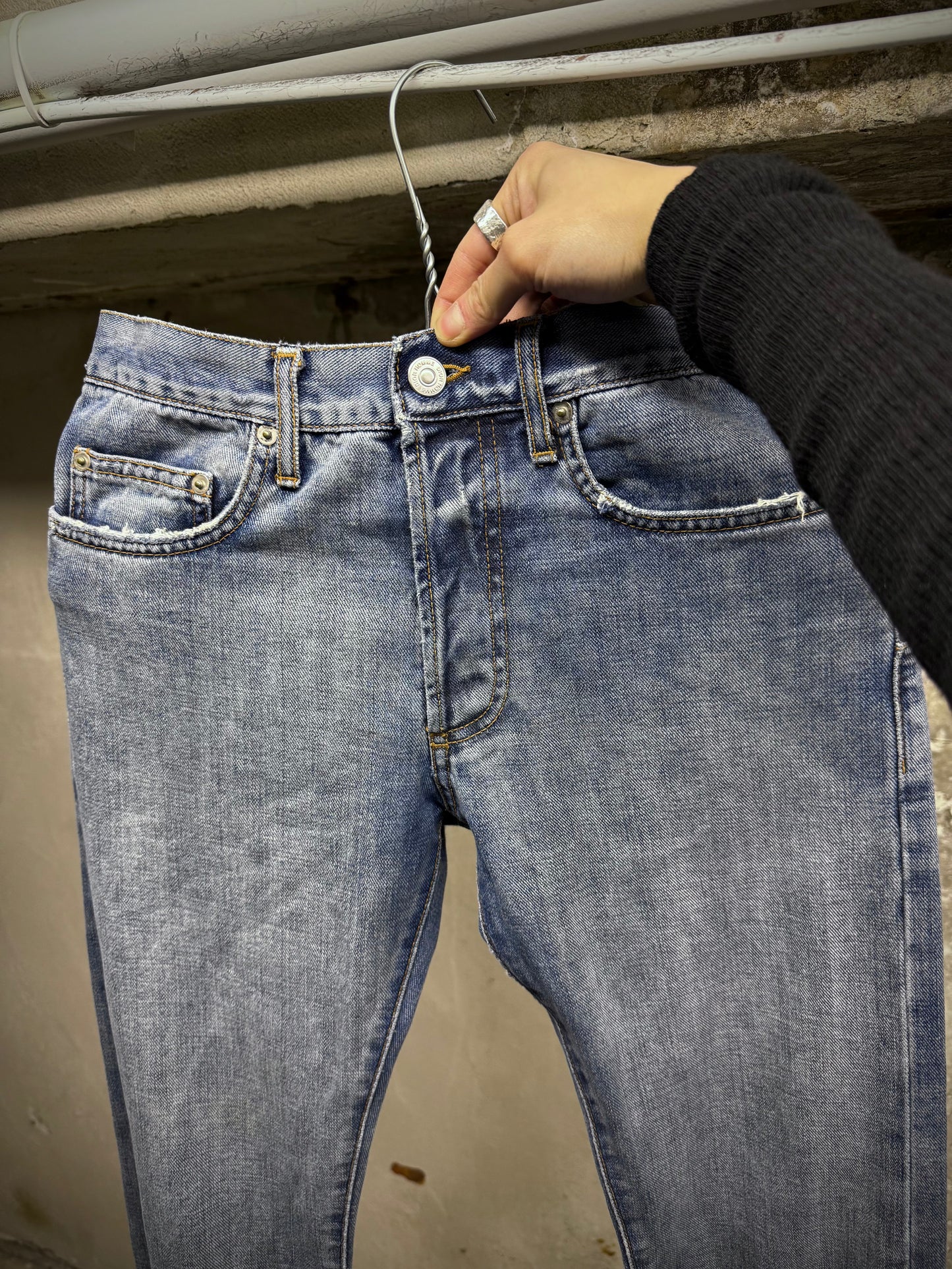 DIOR HOMME by Kris Van Assche SS08 Light Washed Blue Denim detail | DRIEW GARMENTS