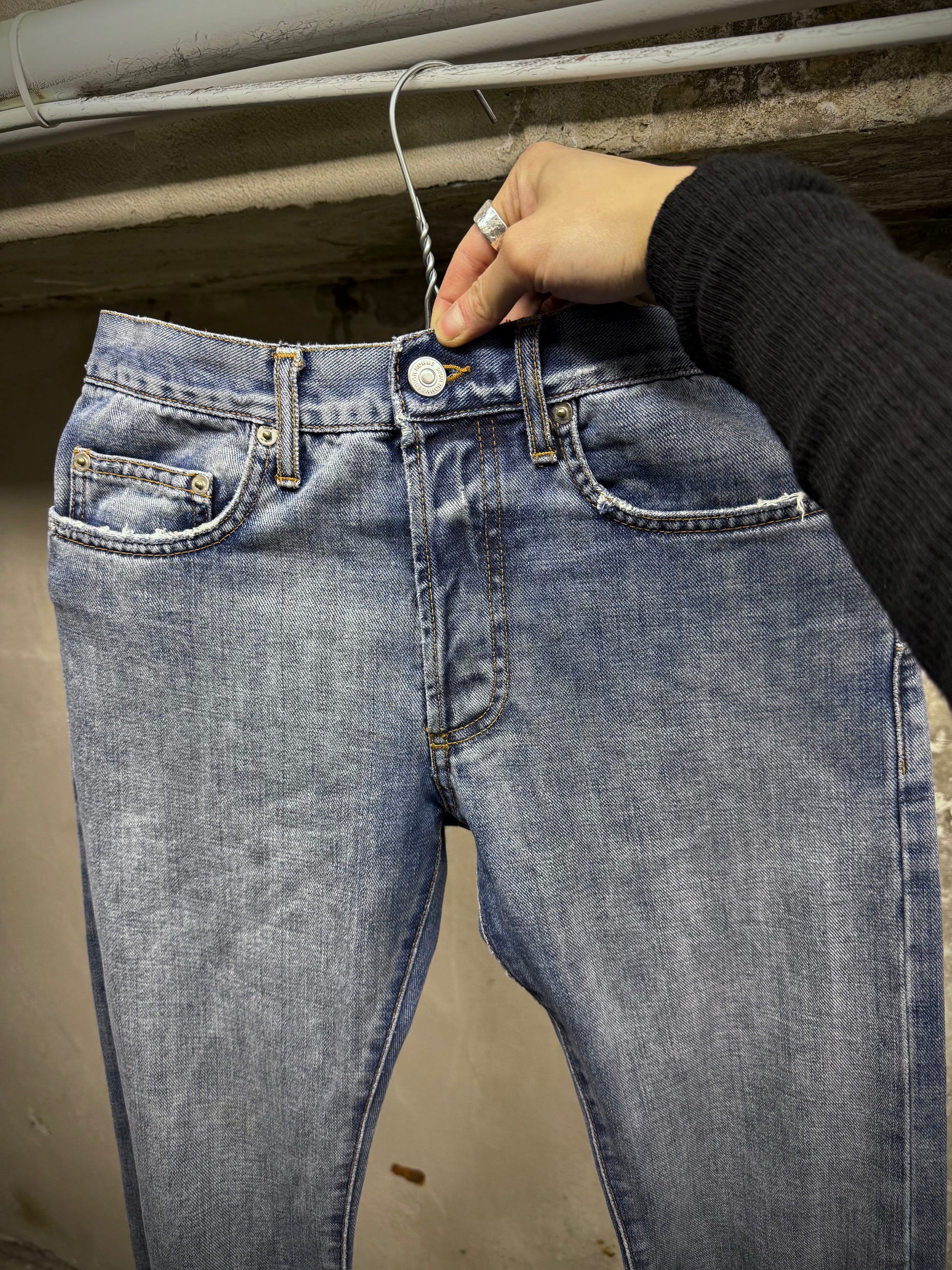 DIOR HOMME by Kris Van Assche SS08 Light Washed Blue Denim detail | DRIEW GARMENTS