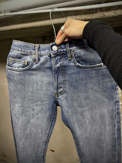 DIOR HOMME by Kris Van Assche SS08 Light Washed Blue Denim detail | DRIEW GARMENTS