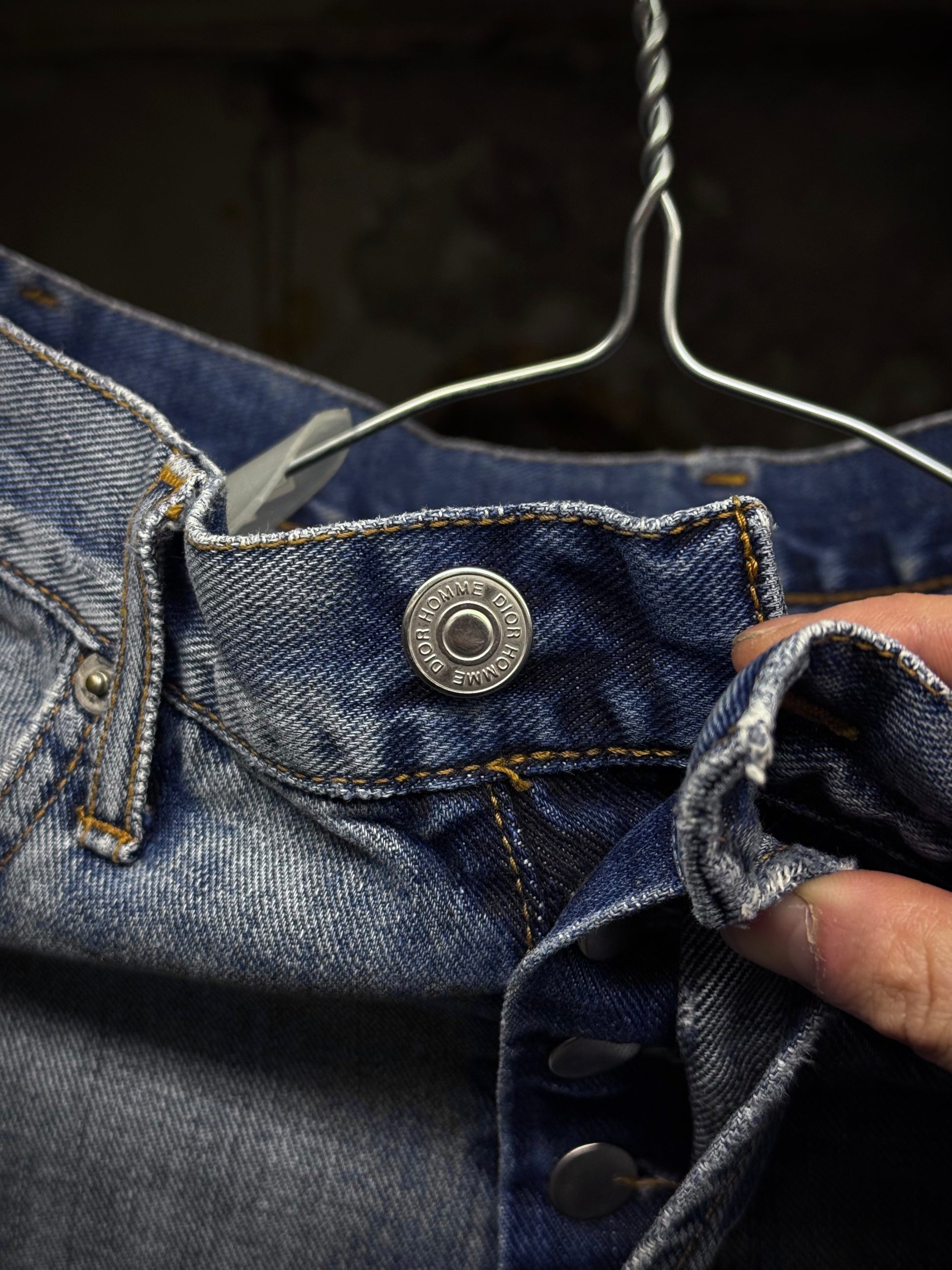 DIOR HOMME by Kris Van Assche SS08 Light Washed Blue Denim detail | DRIEW GARMENTS
