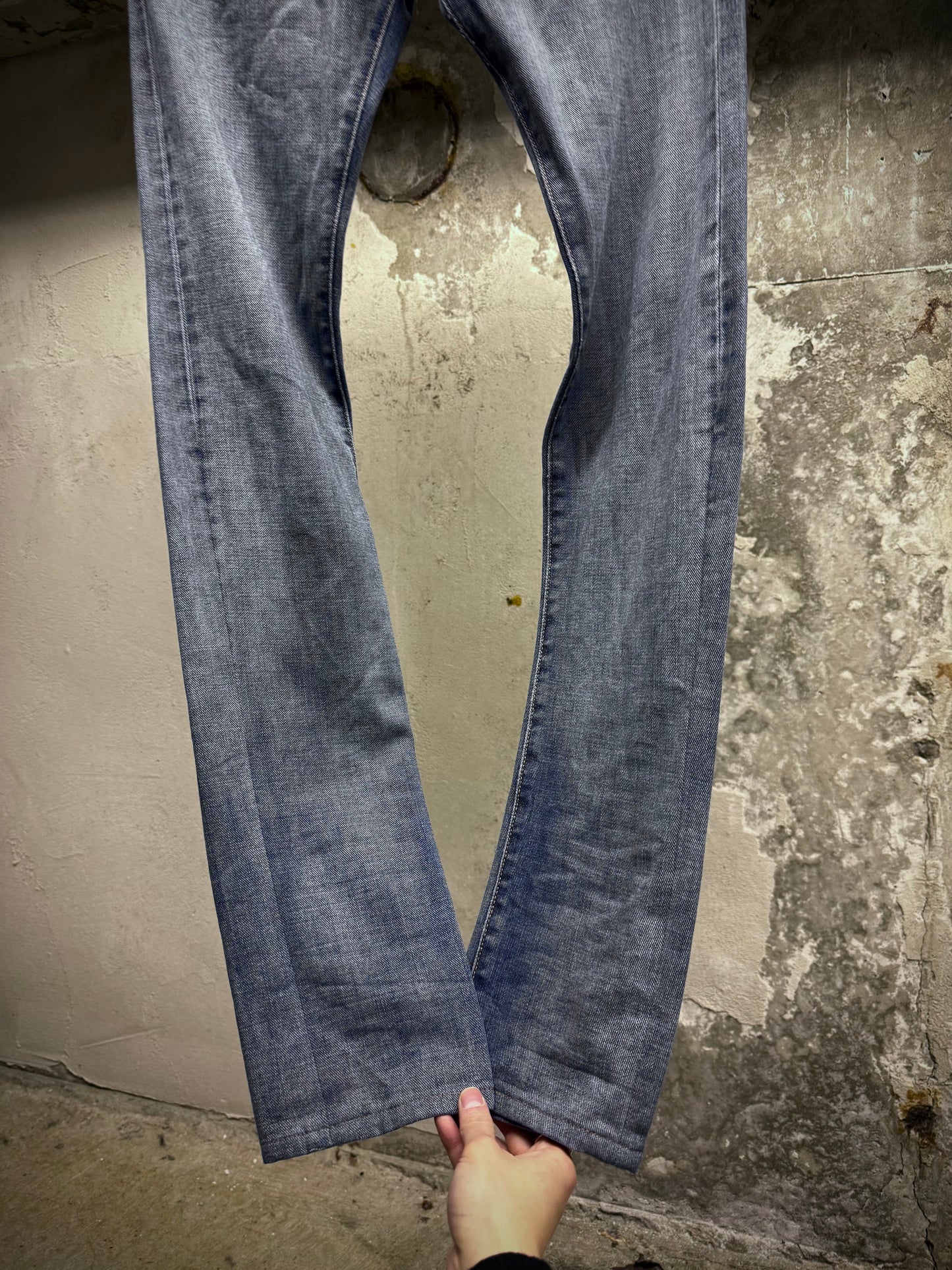 DIOR HOMME by Kris Van Assche SS08 Light Washed Blue Denim detail | DRIEW GARMENTS