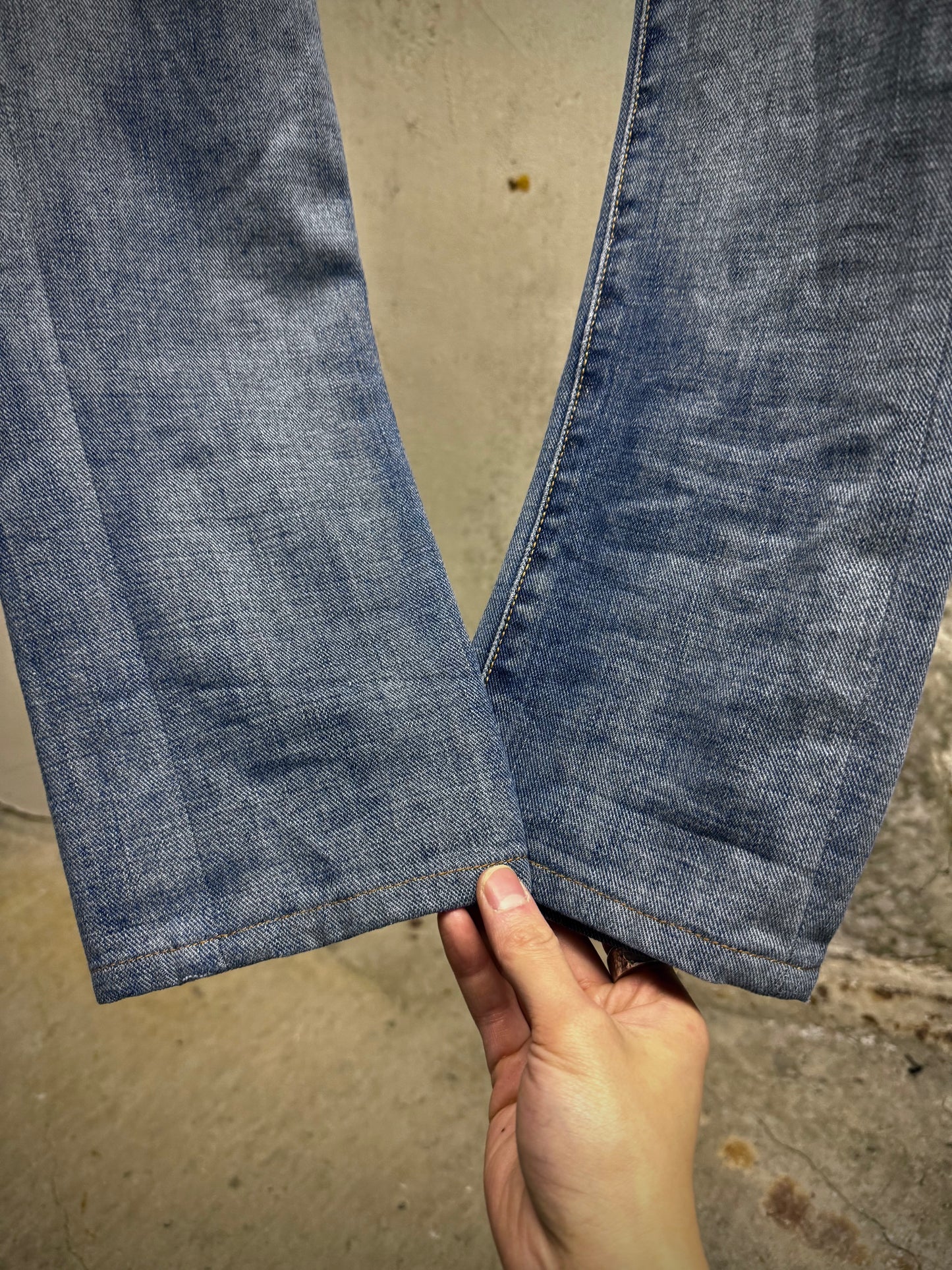 DIOR HOMME by Kris Van Assche SS08 Light Washed Blue Denim detail | DRIEW GARMENTS