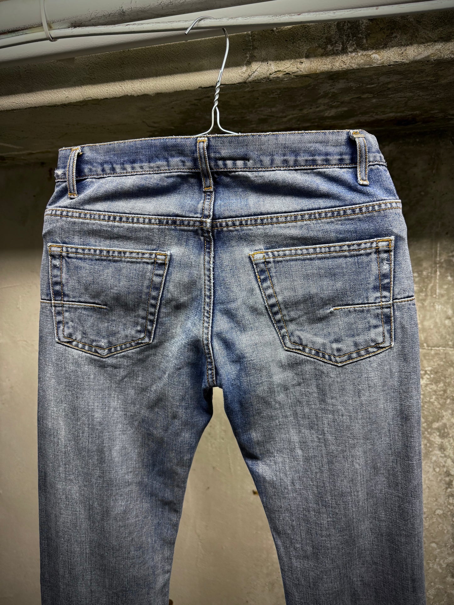 DIOR HOMME by Kris Van Assche SS08 Light Washed Blue Denim detail | DRIEW GARMENTS